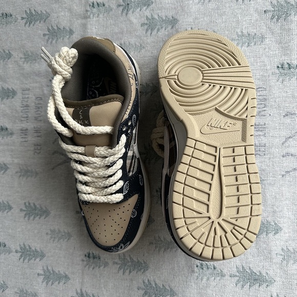 Nike SB new thick cotton woven twisted rope thick laces low-top sneakers - Picture 6 of 7